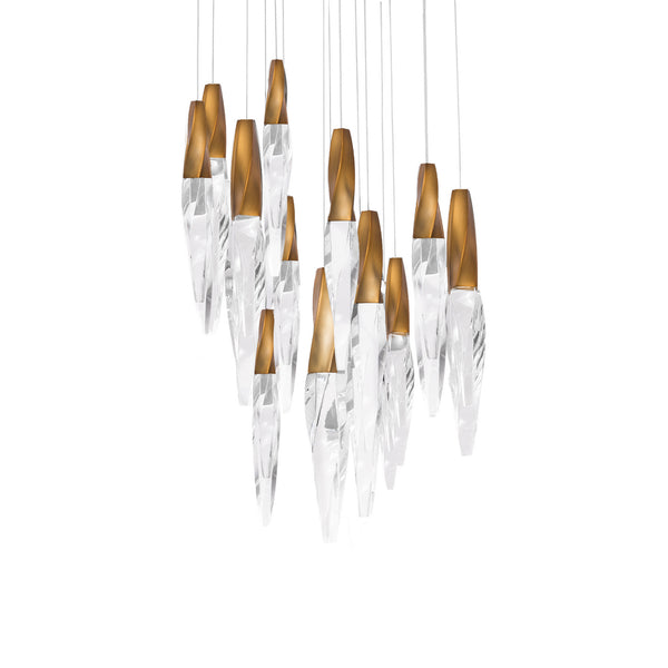 Kindjal 23'' LED Pendant, Aged Brass - Main Product Image.jpg