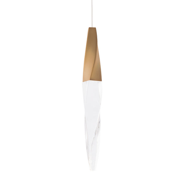 Kindjal 3'' LED Mini Pendant, Aged Brass - Main Product Image.jpg
