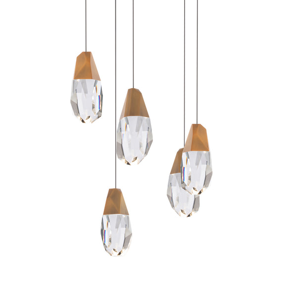 Martini 17'' LED Chandelier, Aged Brass - Main Product Image.jpg