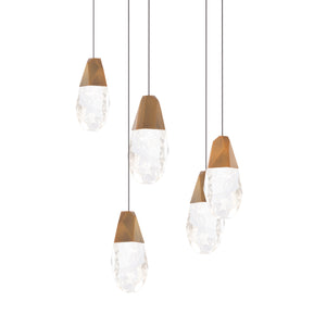 Martini 17'' LED Chandelier, Aged Brass - Main Product Image.jpg
