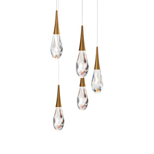 Hibiscus 17'' LED Pendant, Aged Brass - Main Product Image.jpg