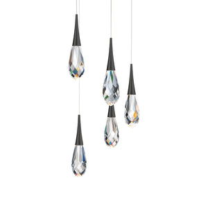 Hibiscus 17'' LED Pendant, Black - Main Product Image.jpg