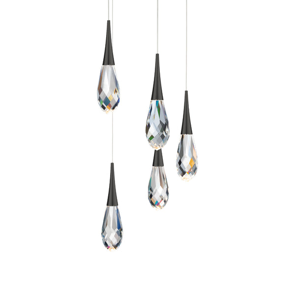 Hibiscus 17'' LED Pendant, Black - Main Product Image.jpg