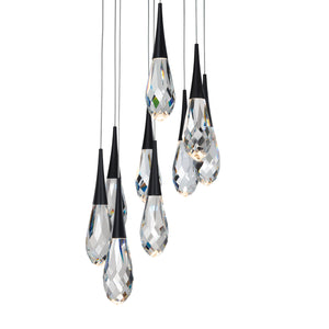 Hibiscus 17'' LED Pendant, Black - Main Product Image.jpg