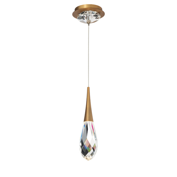 Hibiscus 3'' LED Mini Pendant, Aged Brass - Main Product Image.jpg
