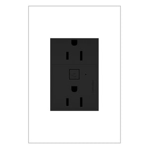 adorne® WNAR153G1 15A Smart Outlet with Netatmo Plus-Size, Graphite
