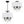 Ophelia 14'' Three Light Mini Chandelier, Matte Black Clear Hand Cut Crystal Alt 5.jpg