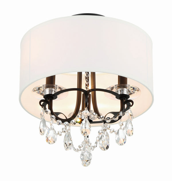 Ophelia 14'' Three Light Semi Flush Mount, Matte Black Clear Hand Cut Crystal Alt 5.jpg