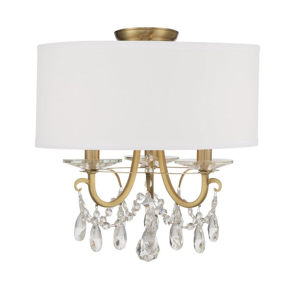 Ophelia 14'' Three Light Semi Flush Mount, Gold Clear Hand Cut Crystal - Main Product Image.jpg
