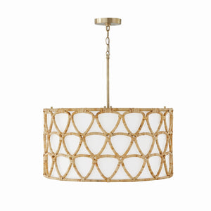Tatum 24.5'' Four Light Pendant, Matte Brass - Main Product Image.jpg