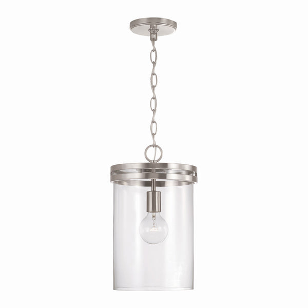 Loren 9.25" One Light Pendant, Brushed Nickel