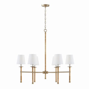 Tatum 38'' Six Light Chandelier, Matte Brass - Main Product Image.jpg
