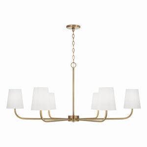 Brady 47'' Six Light Chandelier, Aged Brass - Main Product Image.jpg