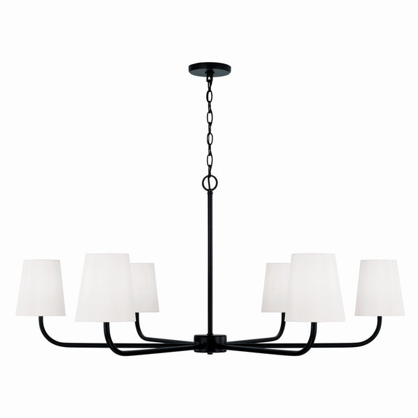 Brady 47'' Six Light Chandelier, Matte Black - Main Product Image.jpg