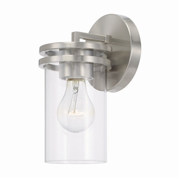 Loren 5" One Light Wall Sconce, Brushed Nickel