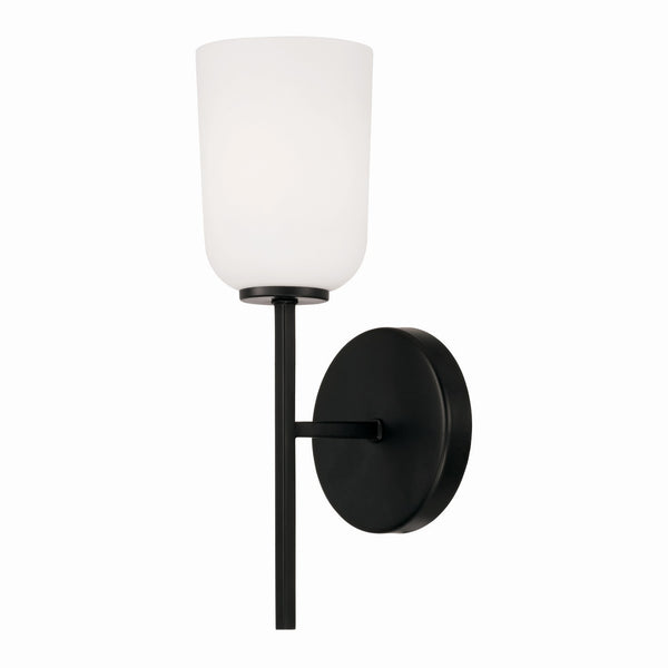 Mila 5" One Light Wall Sconce, Matte Black