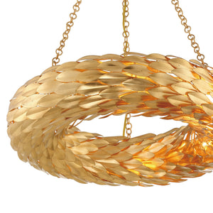 Laurel 24'' Six Light Pendant, Antique Gold Alt 4.jpg