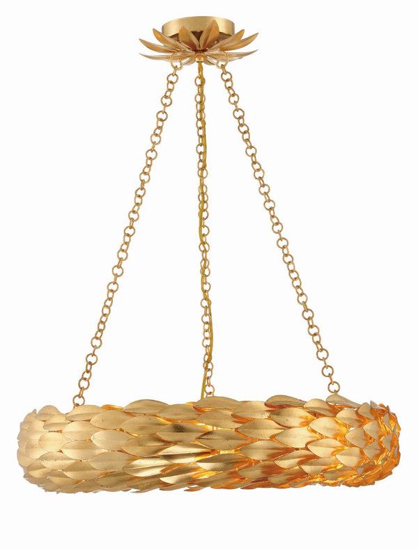 Laurel 24'' Six Light Pendant, Antique Gold - Main Product Image.jpg