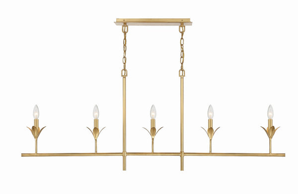 Laurel 6'' Five Light Chandelier, Antique Gold Alt 4.jpg