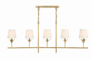 Laurel 6'' Five Light Chandelier, Antique Gold - Main Product Image.jpg