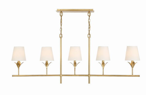 Laurel 6'' Five Light Chandelier, Antique Gold - Main Product Image.jpg