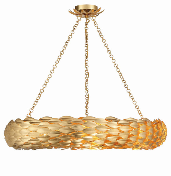 Laurel 33.5'' Eight Light Pendant, Antique Gold - Main Product Image.jpg