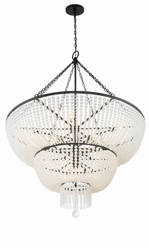 Kylie 48.5'' 15 Light Chandelier, Matte Black - Alternate Product Image 3.jpg
