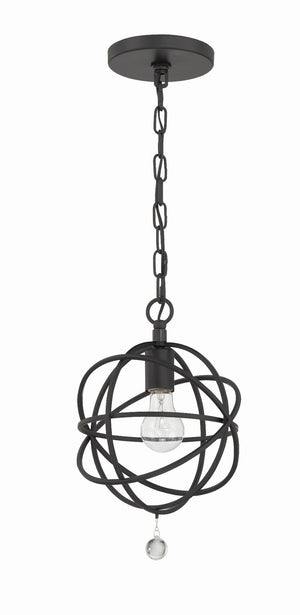 Soleil 9'' One Light Pendant, Black - Alternate Product Image 2.jpg