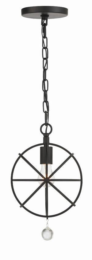 Soleil 9'' One Light Pendant, Black - Alternate Product Image 3.jpg