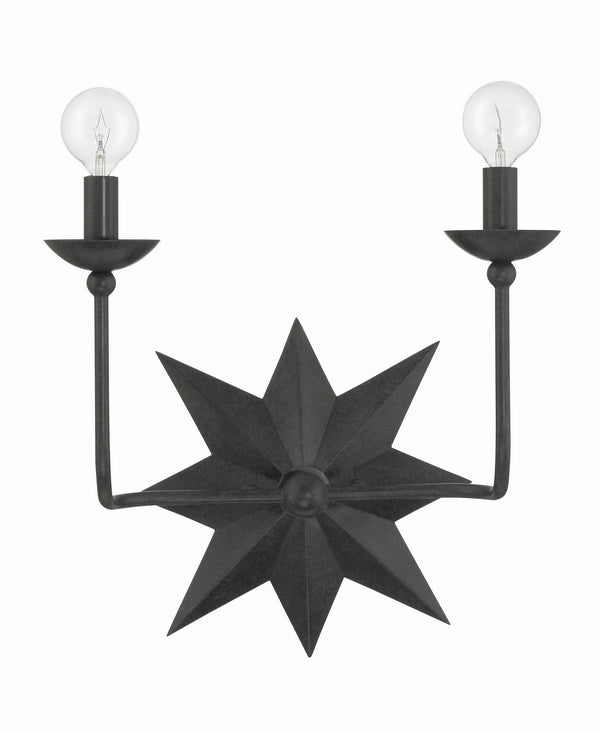 Superstar 13'' Two Light Wall Sconce, Black Alt 4.jpg