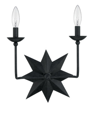 Superstar 13'' Two Light Wall Sconce, Black - Main Product Image.jpg
