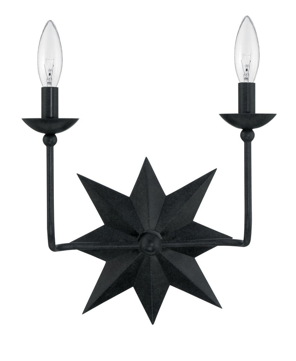 Superstar 13'' Two Light Wall Sconce, Black - Main Product Image.jpg