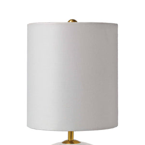 Alabaster Mini Orb 8" One Light Lamp, Natural Stone