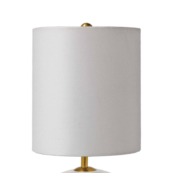 Alabaster Mini Orb 8" One Light Lamp, Natural Stone
