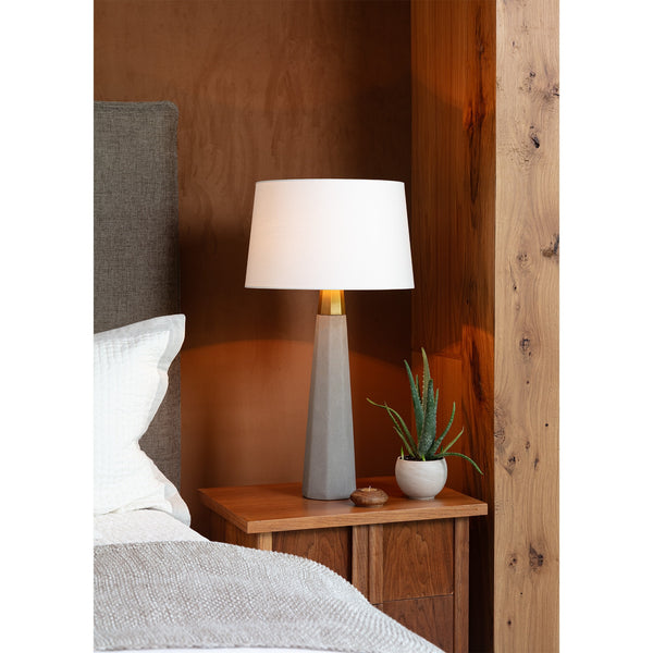Beretta Concrete 16" One Light Table Lamp, Natural