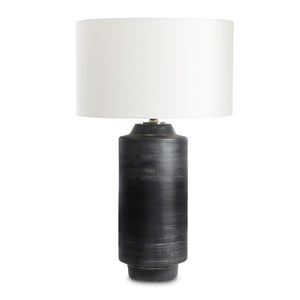 Dayton Ceramic 17" One Light Table Lamp, Ebony