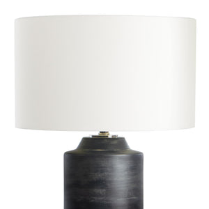 Dayton Ceramic 17" One Light Table Lamp, Ebony