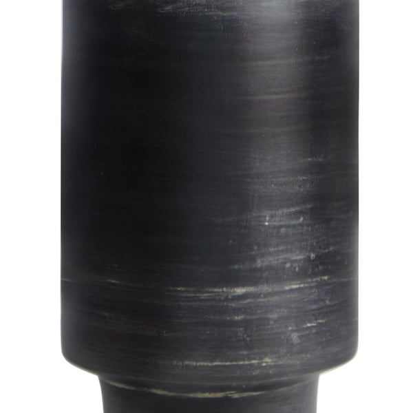 Dayton Ceramic 17" One Light Table Lamp, Ebony