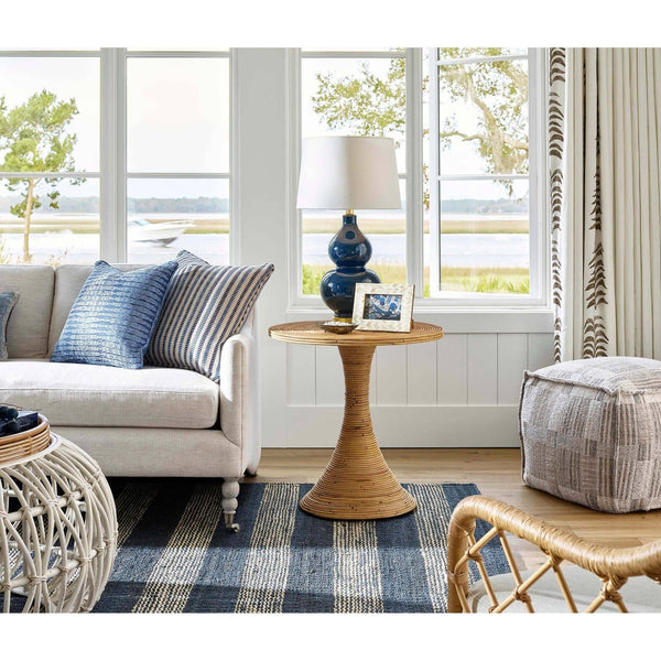 Madison Ceramic 15" One Light Table Lamp, Blue