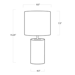 Juliet Crystal 8" One Light Table Small Lamp, Clear