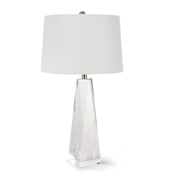 Angelica Crystal 14" One Light Table Small Lamp, Clear