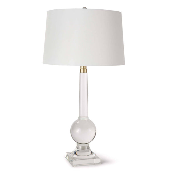 Stowe Crystal 18" One Light Table Lamp, Clear