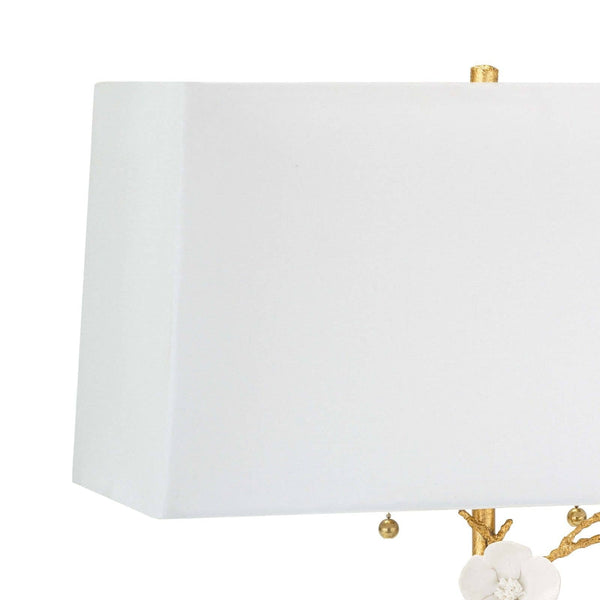 Cherise 17" Two Lights Horizontal Table Lamp, Gold