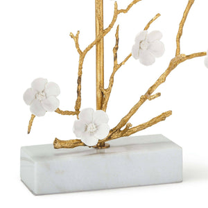 Cherise 17" Two Lights Horizontal Table Lamp, Gold