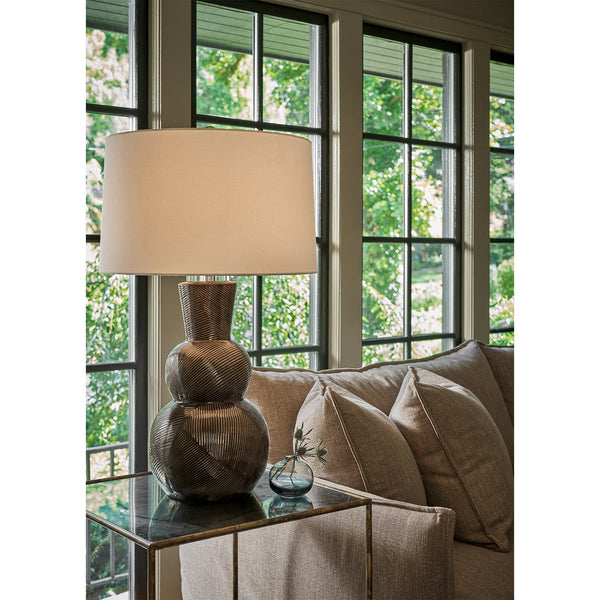 Hugo Ceramic 18" One Light Table Lamp, Black