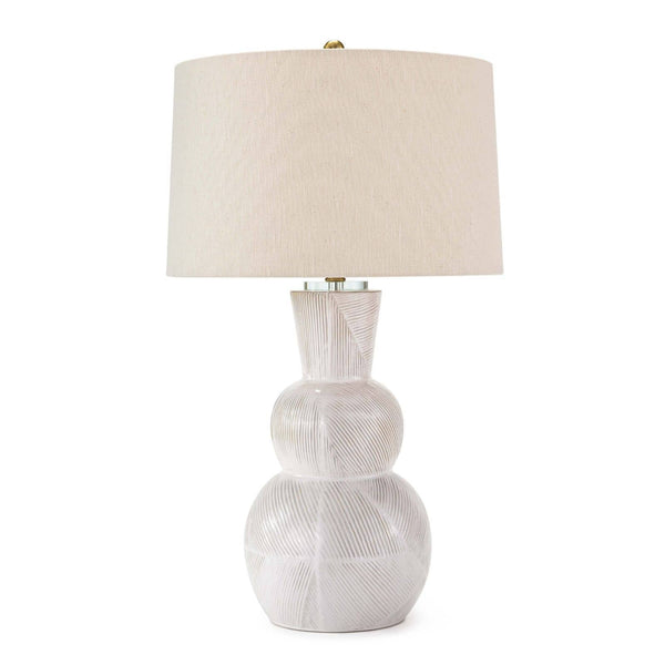 Hugo Ceramic 18" One Light Table Lamp, White