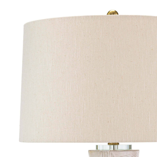 Hugo Ceramic 18" One Light Table Lamp, White