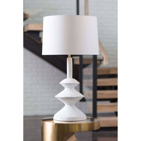 Hope 16" One Light Table Lamp, White