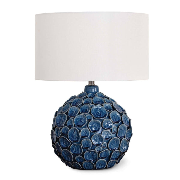 Lucia Ceramic 19" One Light Table Lamp, Blue