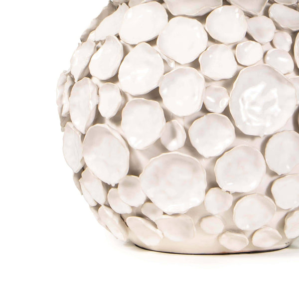 Lucia Ceramic 19" One Light Table Lamp, White